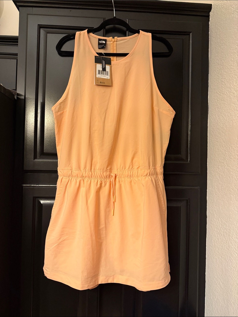 The North Face Peach Sleeveless Drawstring dress